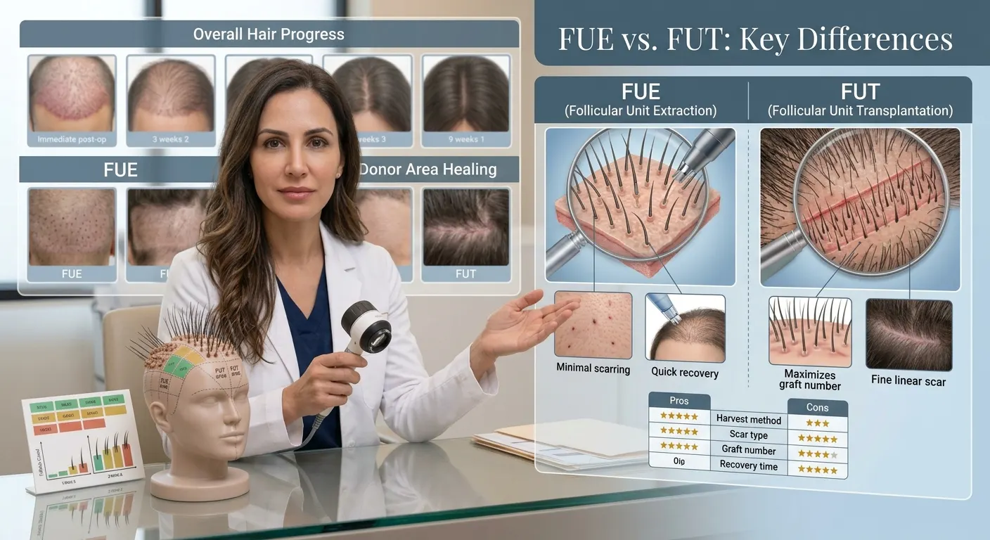FUE vs. FUT: how to choose the right technique